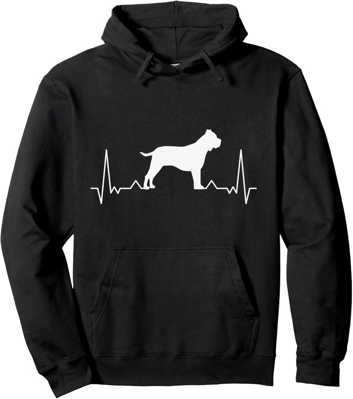 Presa Canario Herzschlag Dogo Canario Schutzhund Pullover Hoodie