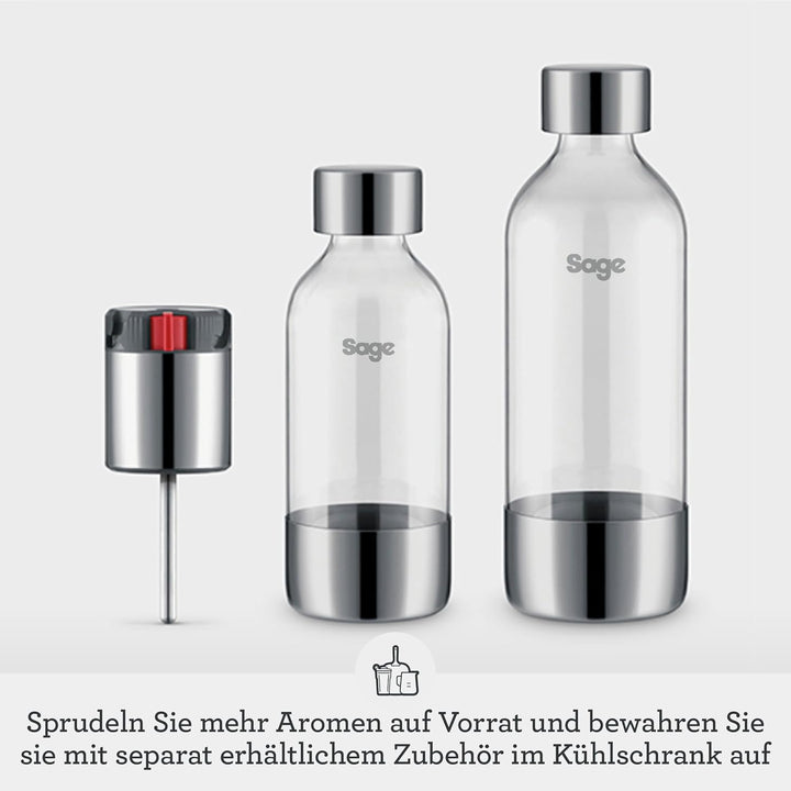 Sage - The InFizz Fusion Home Soda Maker - Für sprudelndes Wasser, Saft, Tee, Cocktails und alle spr