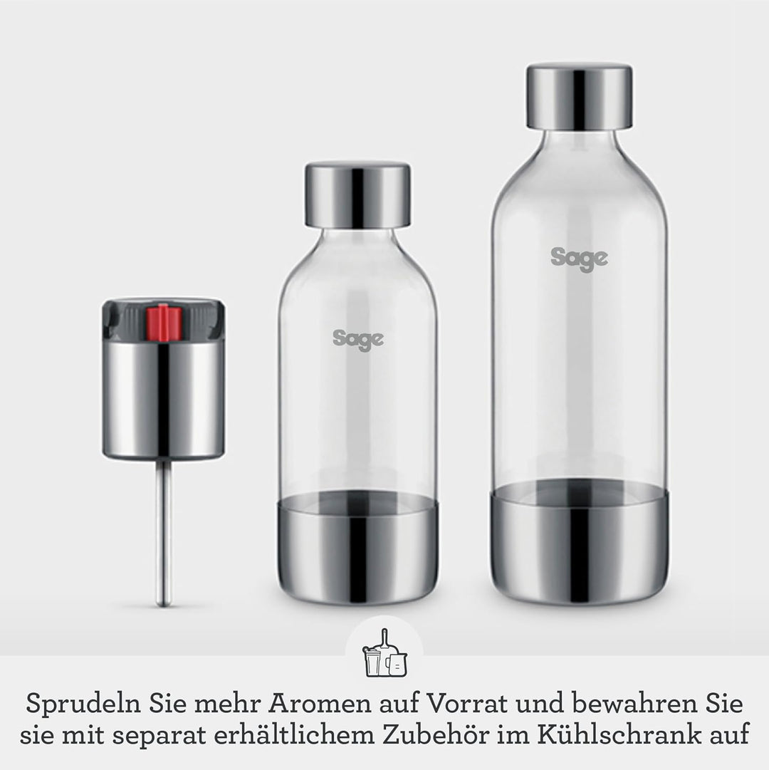 Sage - The InFizz Fusion - Home Soda Maker - Wassersprudler - Für Sprudelwasser, Saft, Tee, Cocktail