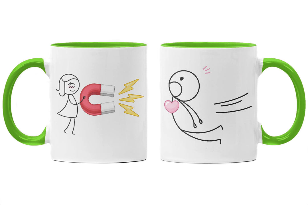 Trendation - Partnertassen Tassen Set Geschenk Sie und Ihn Liebe Valentinstag Kaffeetassen Lustig Fr