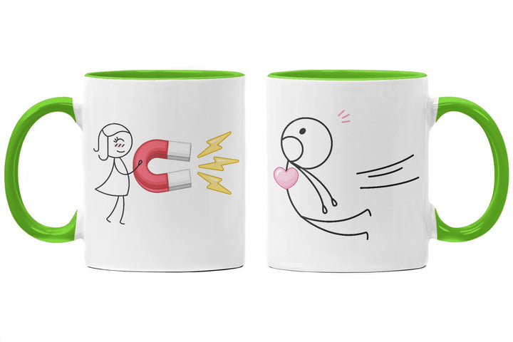 Trendation - Partnertassen Tassen Set Geschenk Sie und Ihn Liebe Valentinstag Kaffeetassen Lustig Fr