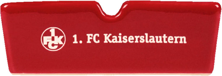 1. FC Kaiserslautern Aschenbecher - Spielfeld - Rot | Ascher | Keramik | FCK - Plus Lesezeichen I Lo