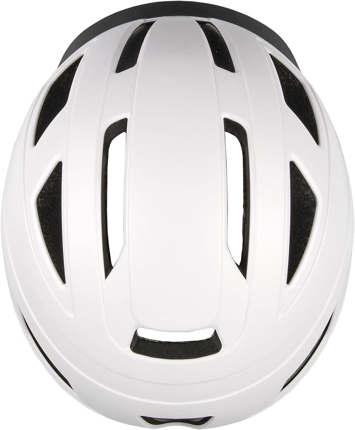 M-Wave Unisex-Adult URBAN Helm für Erwachsene/Jugendliche L, 59 - 61 cm Ohne Rücklicht Weiss, L, 59