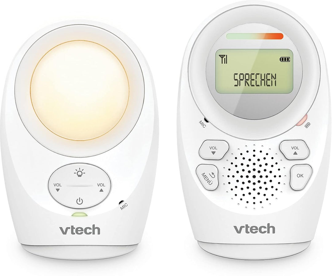 VTech Digitales Audio-Babyphon DM1211 – Mit DECT-Technologie, Gegensprechfunktion, LCD-Lautstärkeanz