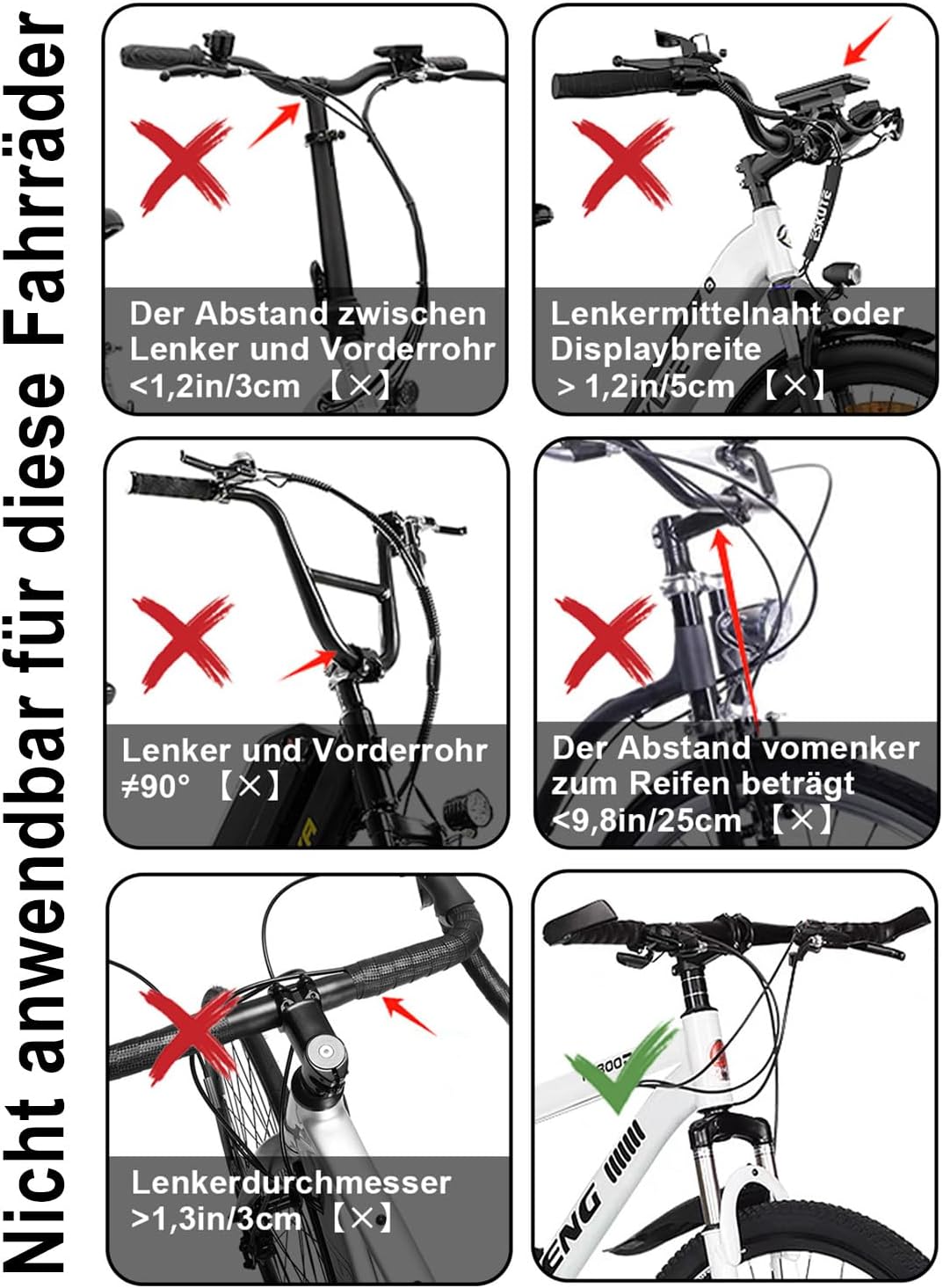 Diurwur®Fahrradkorb vorne wasserdicht Fahrrad Lenkerkorb Abnehmbarer Tragekorb Klein Einkaufskorb Pi