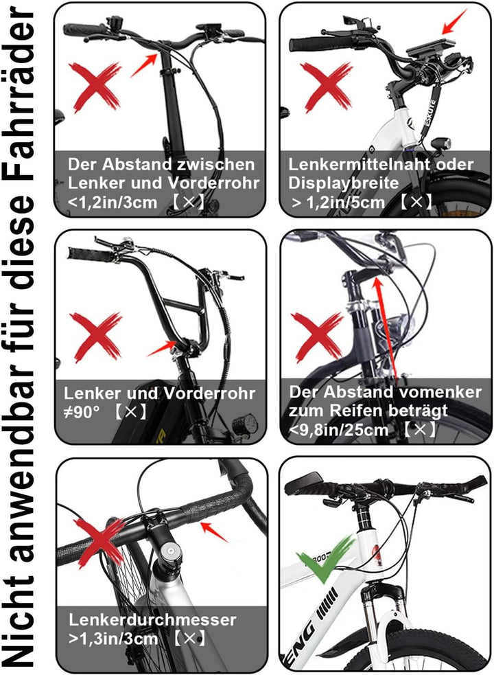 Diurwur®Fahrradkorb vorne wasserdicht Fahrrad Lenkerkorb Abnehmbarer Tragekorb Klein Einkaufskorb Pi