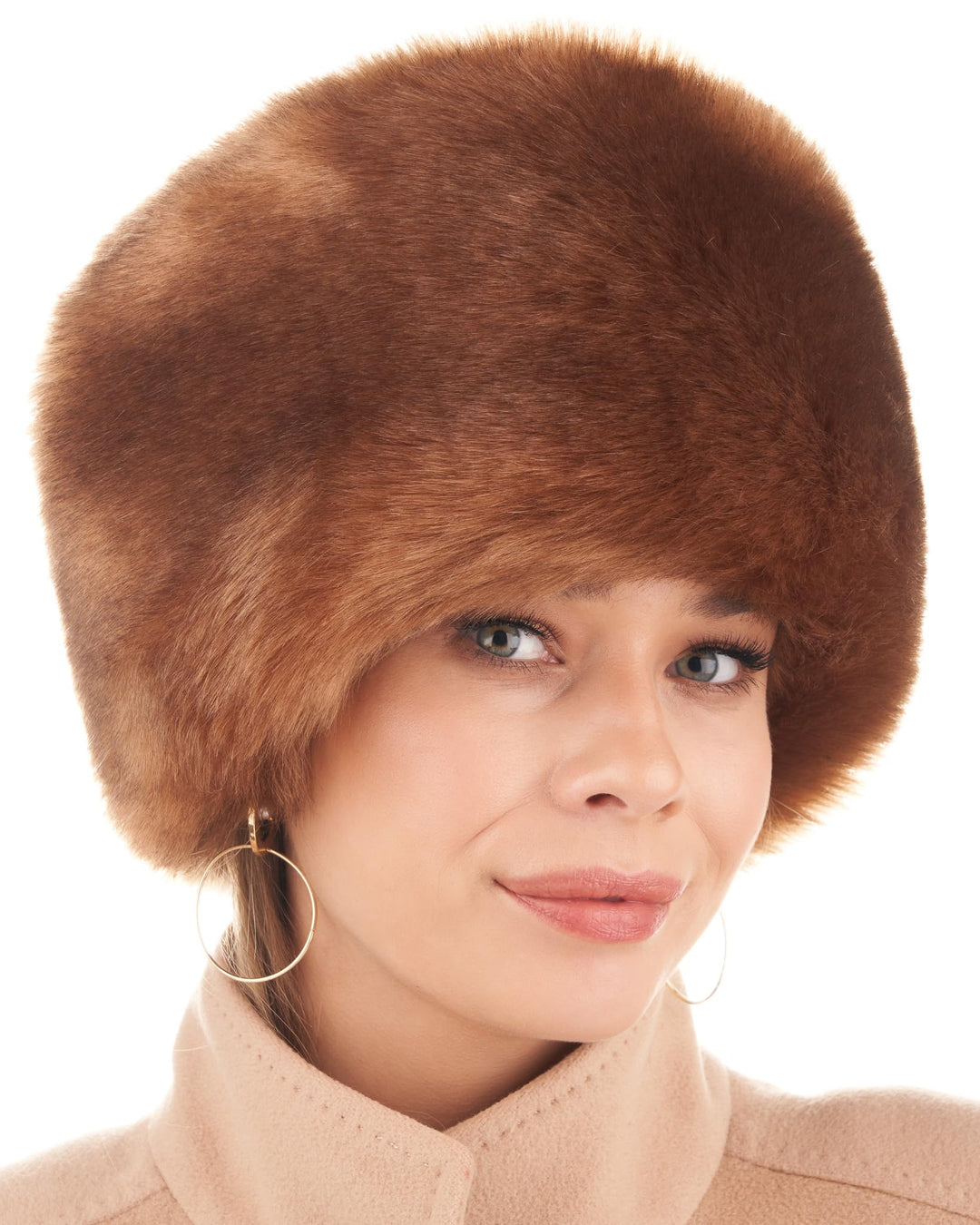 Futrzane Siberian Kosakenmütze - Pelzmütze Damen - Fell Pelz Russische Mütze S Bronze Siberian, S Br