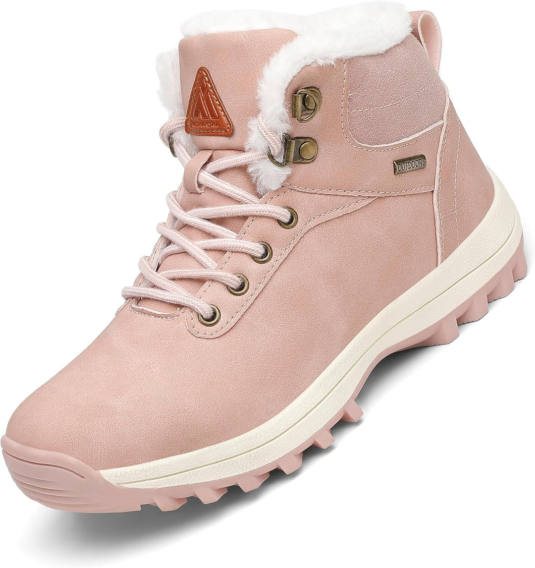 Mishansha Damen Herren Winterschuhe Warm Gefüttert Winterstiefel Wasserdicht Trekking Wanderschuhe G