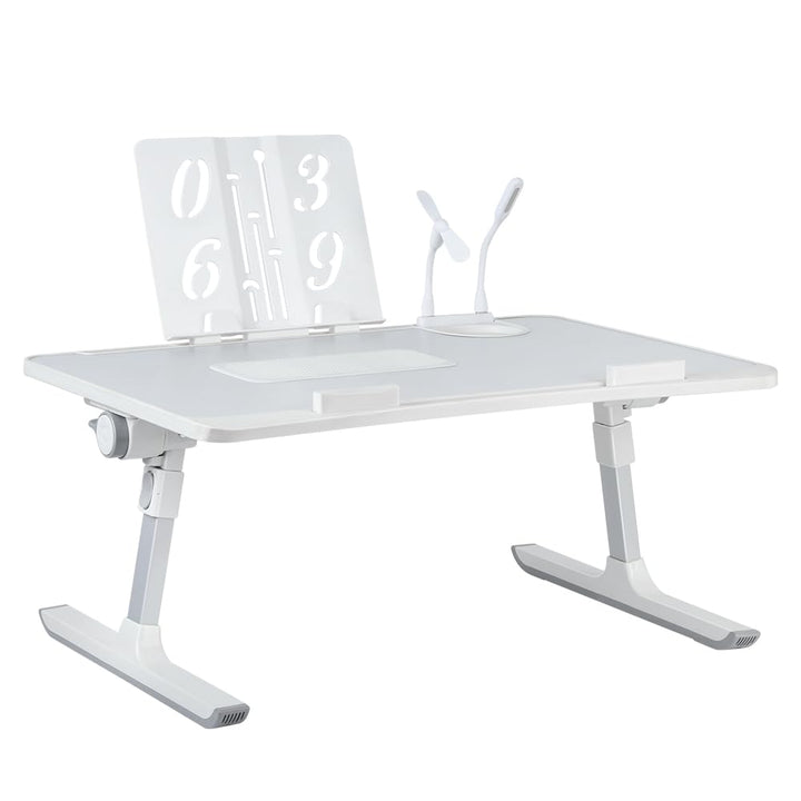 Betttisch höhenverstellbar, mit 4 einstellbare Winkel, Klappbarer Lapdesk, für Sofa Couch Boden Arbe