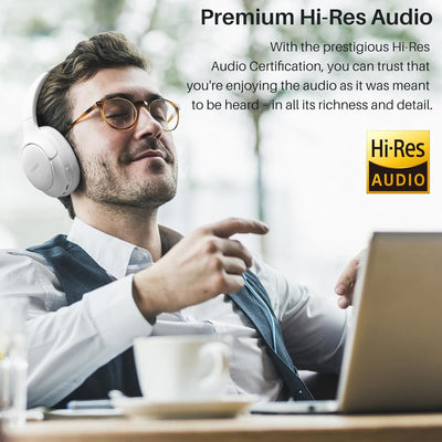 TOZO HT2 Kabelloser Bluetooth Kopfhörer Over-Ear mit Hybrid Active Noise Cancelling, 56 Stdn. Spielz