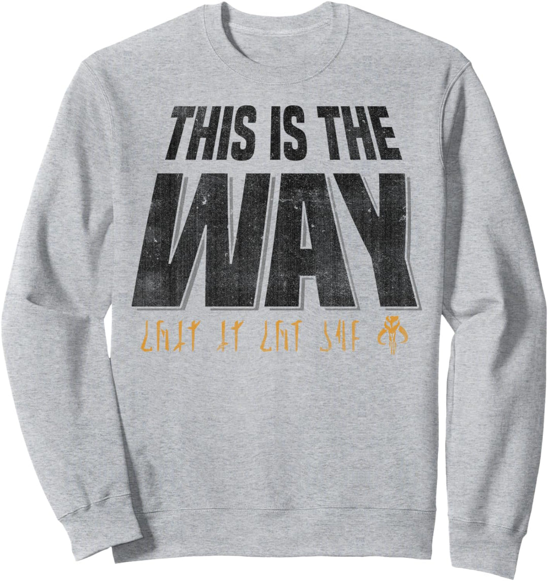 Star Wars Mandalorian This Is The Way Gold Mando'a Sweatshirt