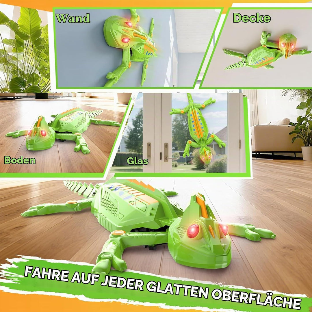Wall Crawler Gecko, Ferngesteuerter Gecko, der an Wänden und Decken entlang krabbelt, Eidechse Robot