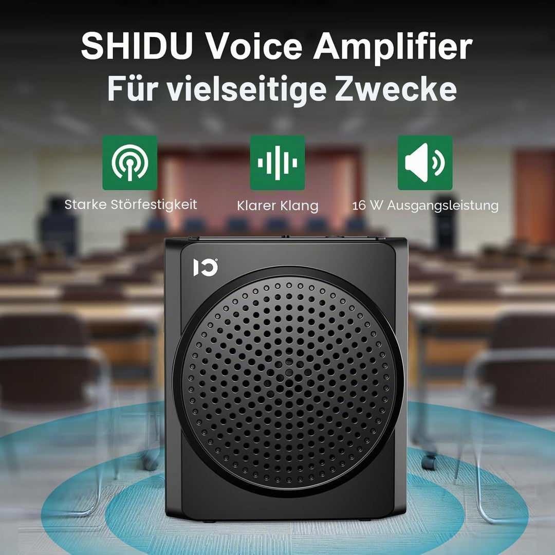 Sprachverstärker tragbar, 2026 Upgraded sprachverstärker drahtlos mit Lapel mikrofon, Lautsprecher m