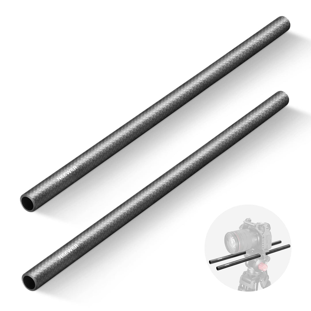 NEEWER 15mm Kohlefaser Verlängerungsstangen 15,7"/40cm Kompatibel mit SmallRig Kompatibel mit Tilta