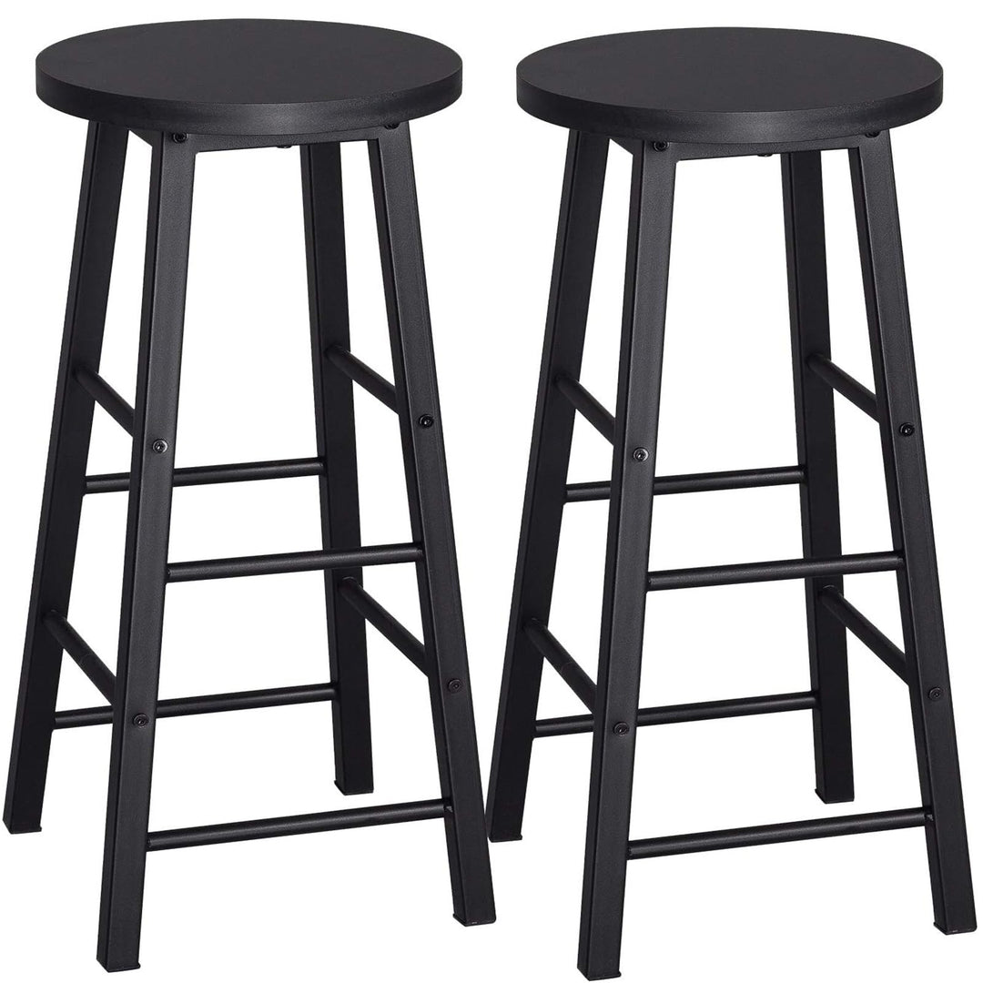 WOLTU BH130sz-2 2X Barhocker Bistrohocker Tresenhocker Barstuhl, Gestell aus stabilem Stahl, Stizflä