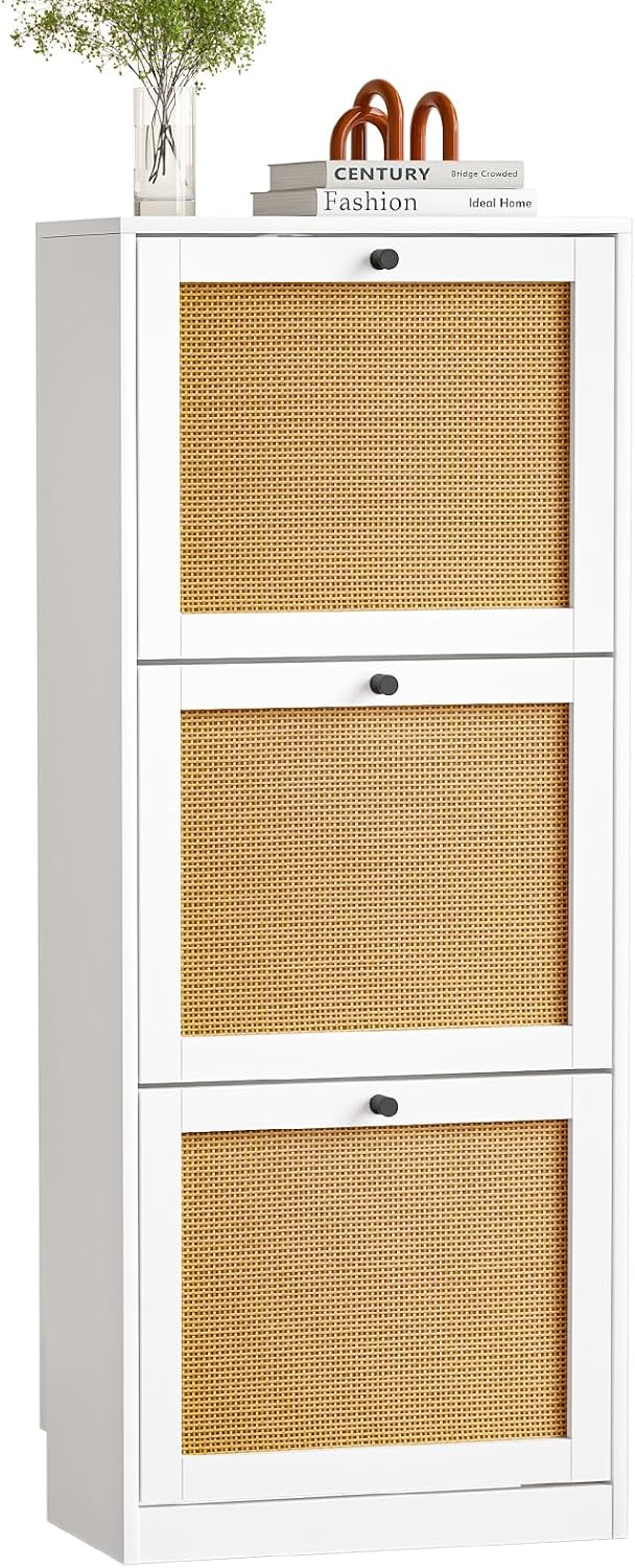 Schuhschrank mit 3 Flip-Schubladen, platzsparender Schuhkipper, Schuhregal, Schuhaufbewahrung, für 1