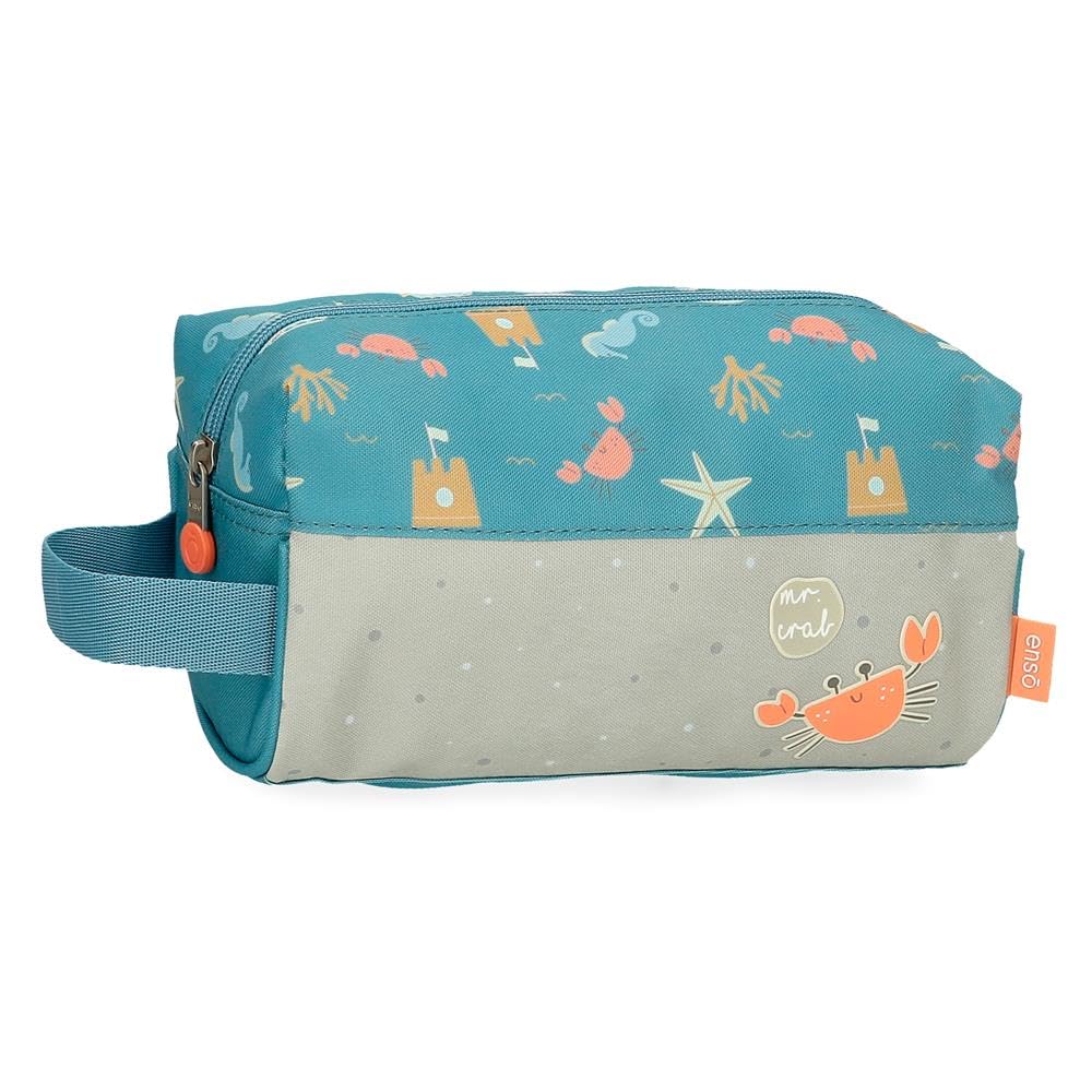 Enso Mr Crab Kulturbeutel, anpassbar, Blau, 23 x 12 x 10 cm, Polyester von Joumma Bags, blau, Kultur