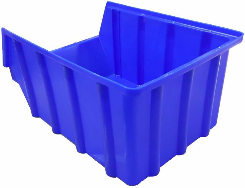 15 Stück Stapelboxen blau Gr.4 (222 x 340 x 157 mm) Kunststoff PP Sichtlagerkästen Stapelkästen ohne
