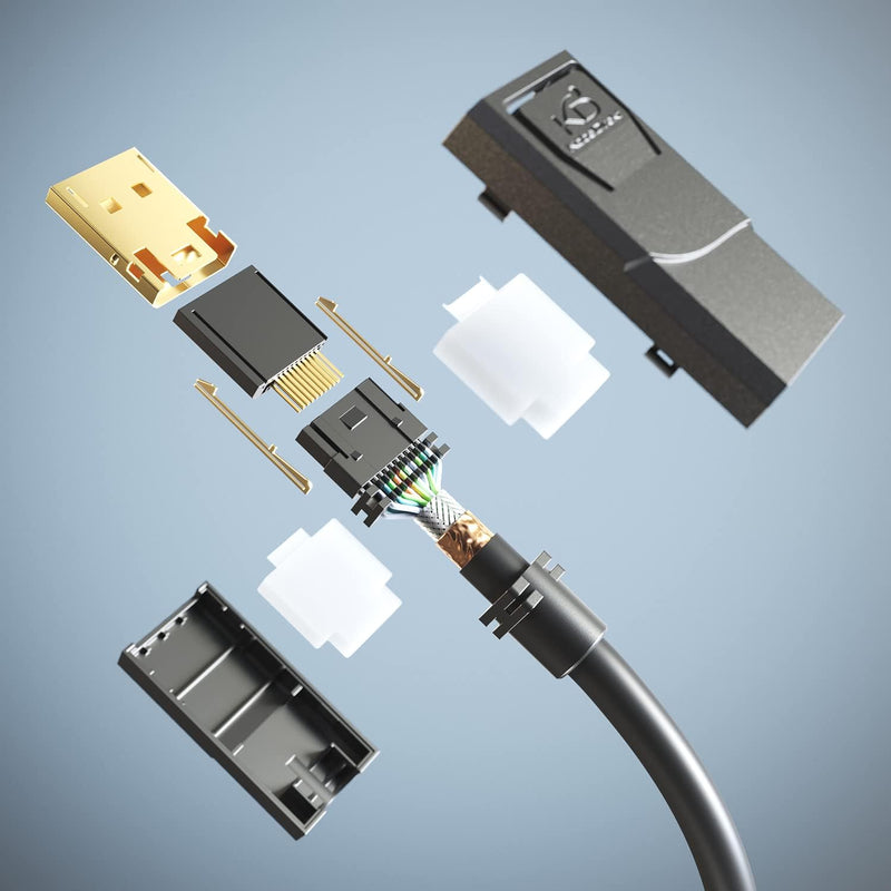 KabelDirekt – DisplayPort auf DVI Adapter Kabel – 2x 2 m (Kabel mit störungsfester Schirmung für Gra