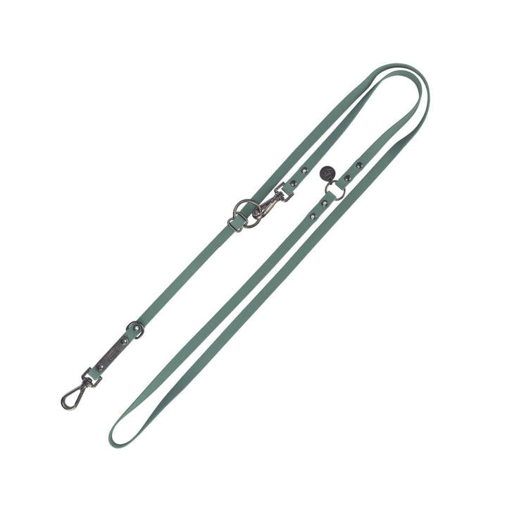 TRIXIE Hundeleine CityStyle M-L, 2,00 m/20 mm Salbei – Hochwertige PVC-Leine für Hunde, 3-Fach verst