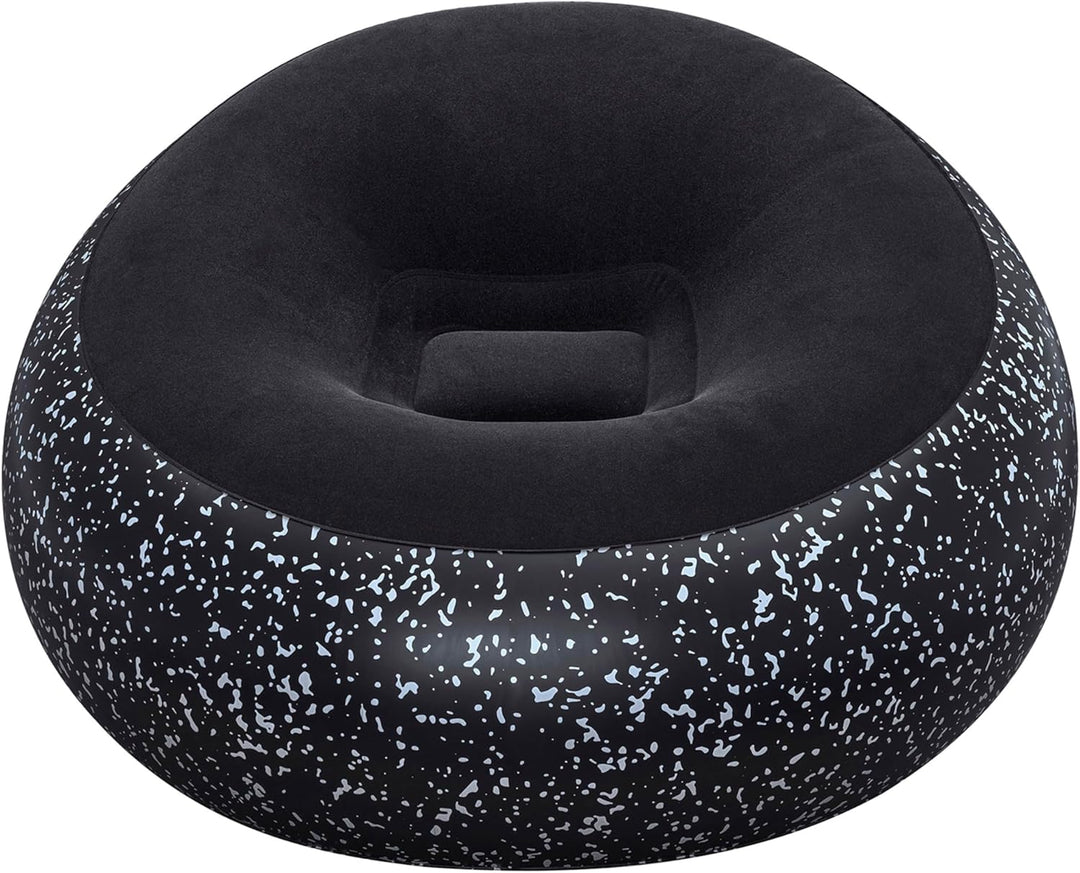 Bestway Inflate-A-Chair Luftsessel 112x112x66 cm, schwarz – Aufblasbarer Sessel Indoor & Outdoor, be
