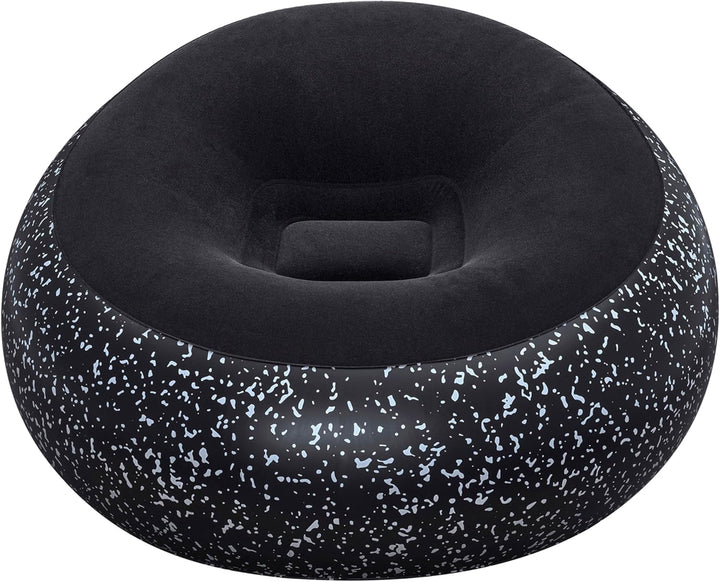 Bestway Inflate-A-Chair Luftsessel 112x112x66 cm, schwarz – Aufblasbarer Sessel Indoor & Outdoor, be