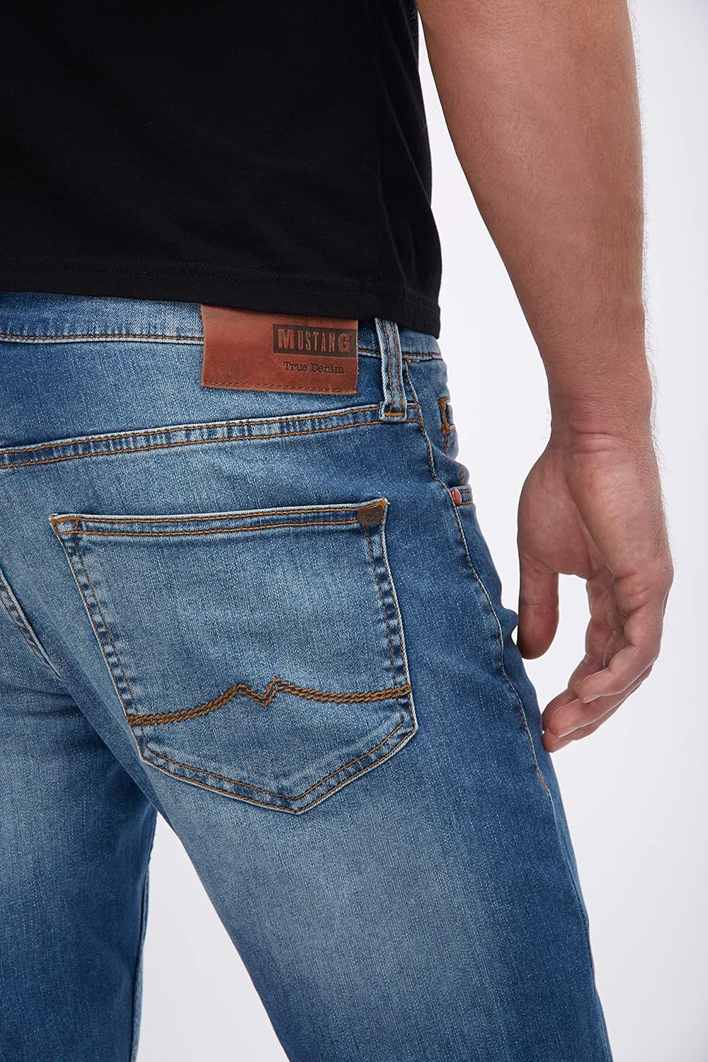 MUSTANG Herren Jeans Hose Oregon Tapered 28W / 32L Blau, 28W / 32L Blau