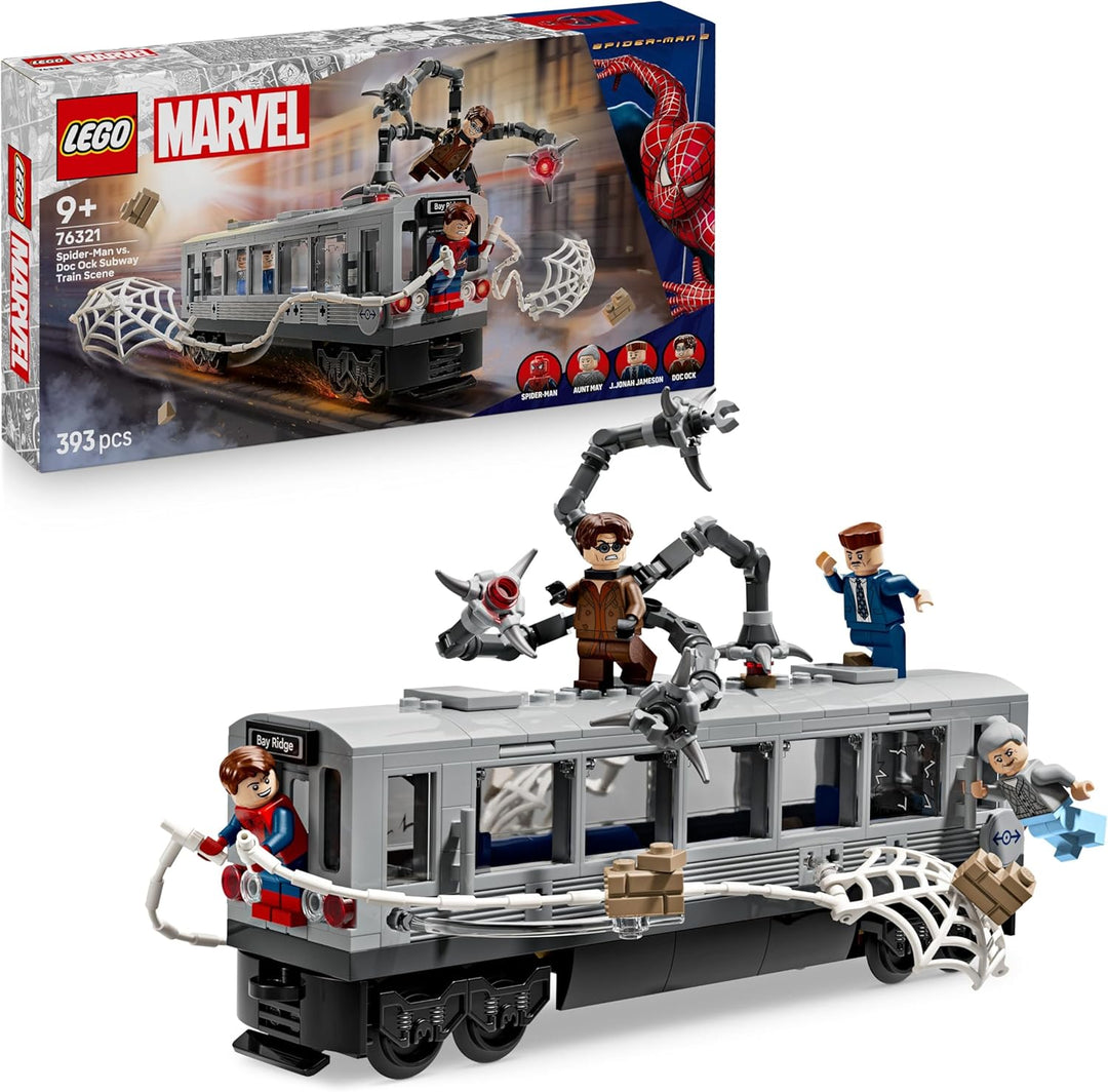 LEGO ǀ Marvel Spider-Man vs. Doc Ock: Showdown in der U-Bahn - Kreatives Spielzeug mit Superhelden M