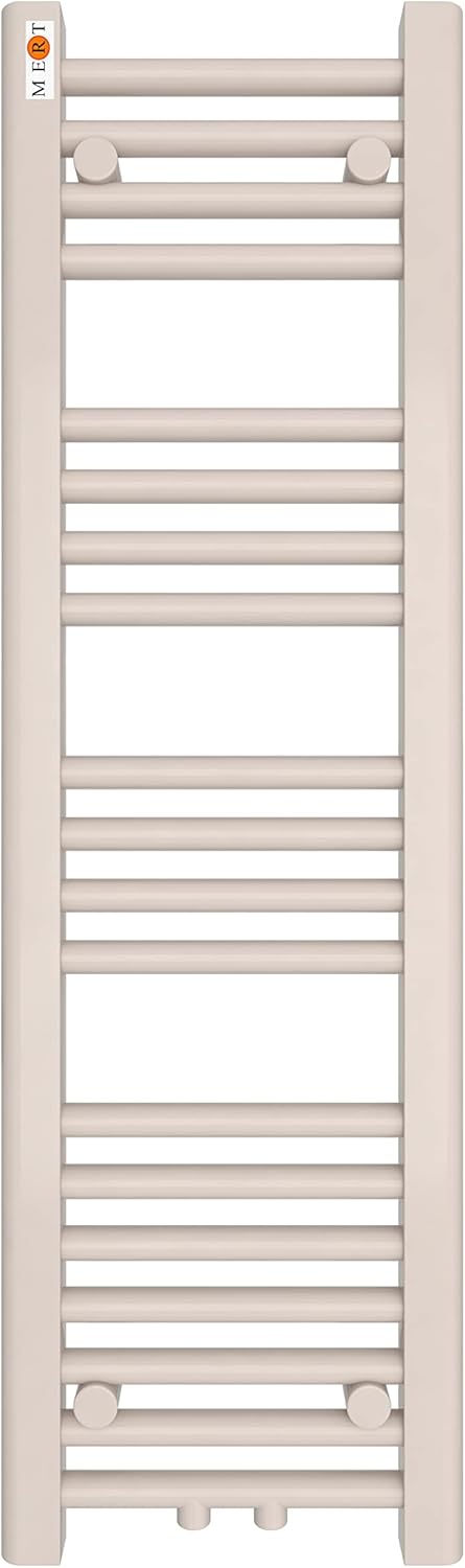Badheizkörper Handtuchheizkörper mit Mittelanschluss weiss gerade 300x1000mm Stahl 30x100, Stahl 30x