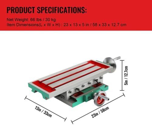 2-Achse Kreuztisch Frästisch Bohrtisch Schraubstock Koordinatentisch 450 * 170mm Mini Fräsmaschine M