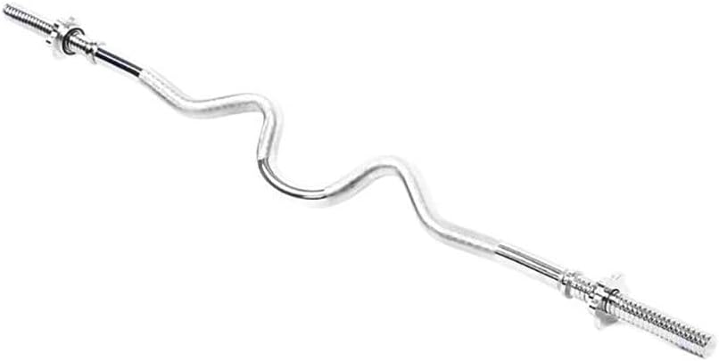 Spokey Unisex Lykos Stahl Combo Griffstück Curl Bar, Silber, 120 cm