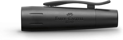 Faber-Castell 148621 - Füller e-motion Pure Black F, 1 Stück Füller Feder F schwarz, Füller Feder F