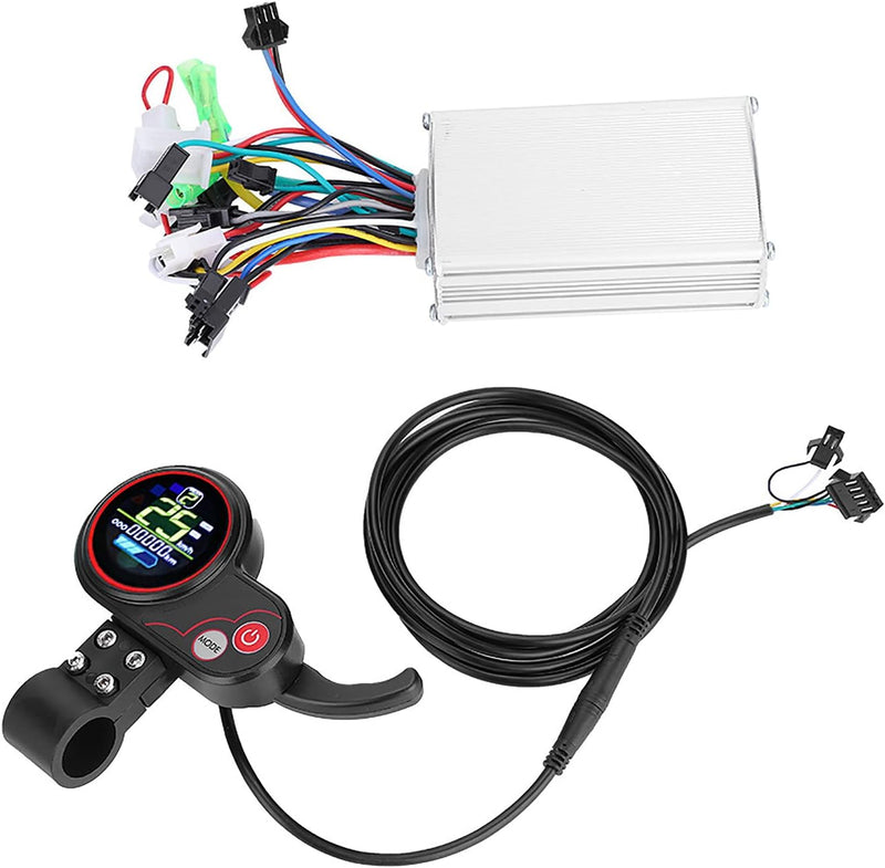 Alomejor E-Bike Controller Kit, Elektroroller-Controller mit LCD-Display und Schaltschalter (Univers