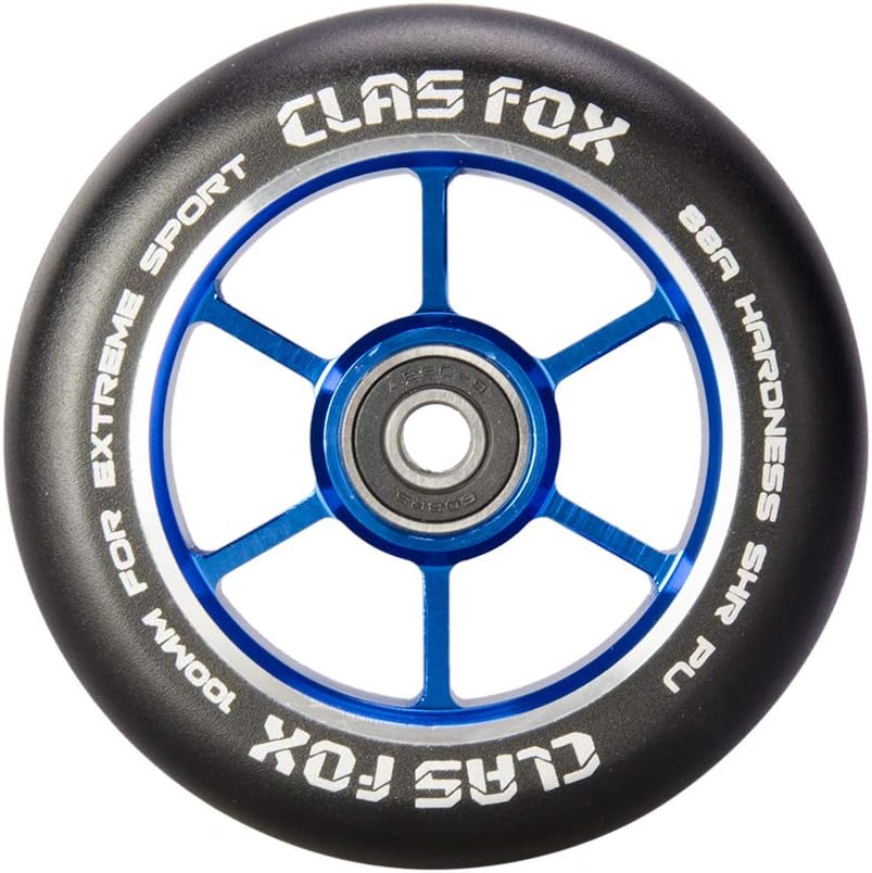 CLAS FOX Pro Stunt Scooter Rollen Roller Räder Wheels 100mm EIN Paar mit ABEC-9 Kugellager CNC Metal