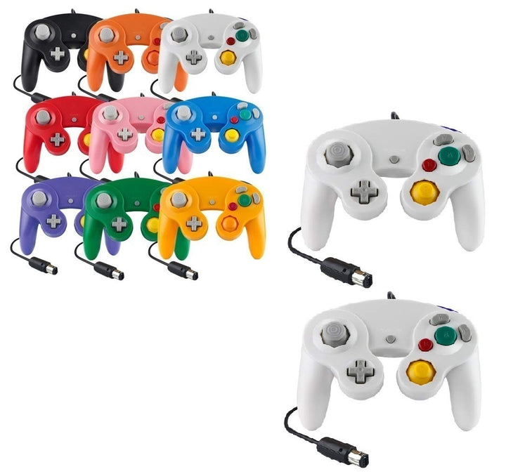 Controller Für Game Cube Weiss und Switch kabelgebunden Gamepad Joypad (Weiss), Weiss