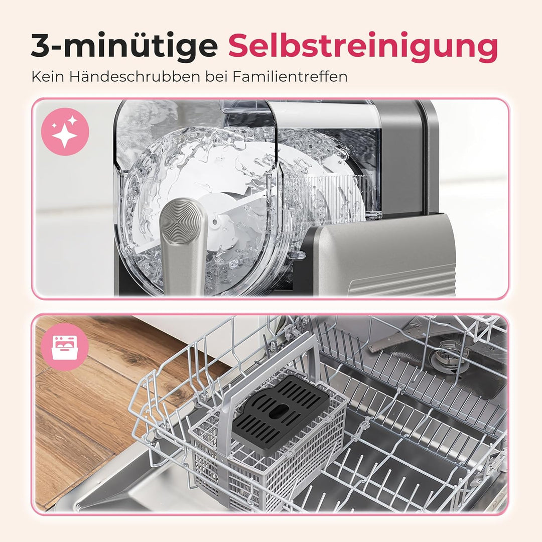 INITIO Slush Maschine mit 6 Modi, 2,6L Slush Eismaschine für Slushi, Eiscreme, Eis-Cocktails, Eiskaf