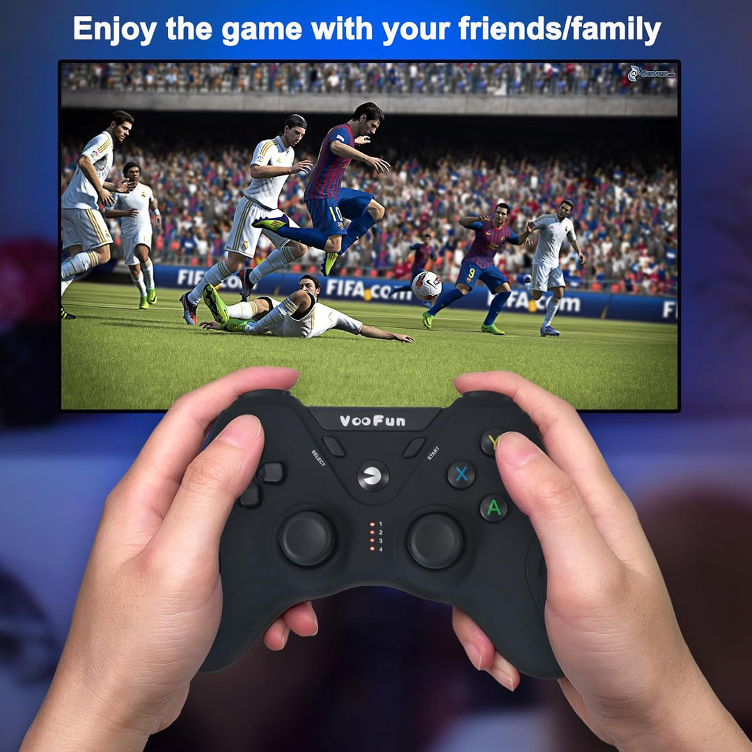VooFun PC Controller, Wireless PS3 Controller PC Gamepad mit Dual-Vibration, Gaming Controller für P