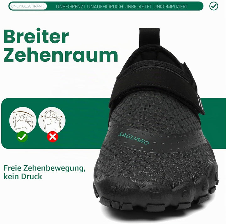 SAGUARO Unisex Barfussschuhe Laufschuhe Minimalistische Outdoor&amp;Indoor Fitnessschuhe GR36-48 38 EU H