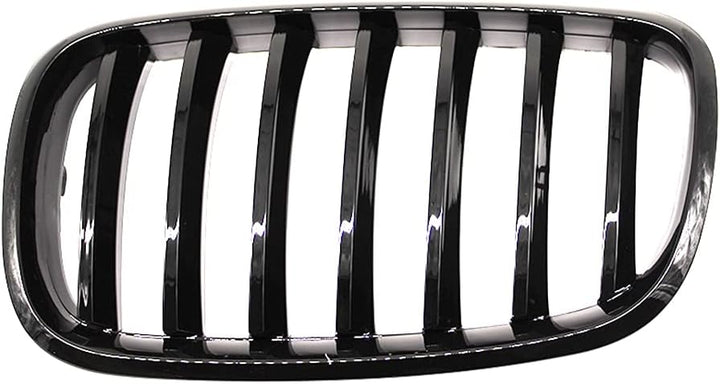 HZTWFC Frontnierengitter Einzellamelle glänzend schwarz Morden Stil Frontstossstangengrill Auto Styl