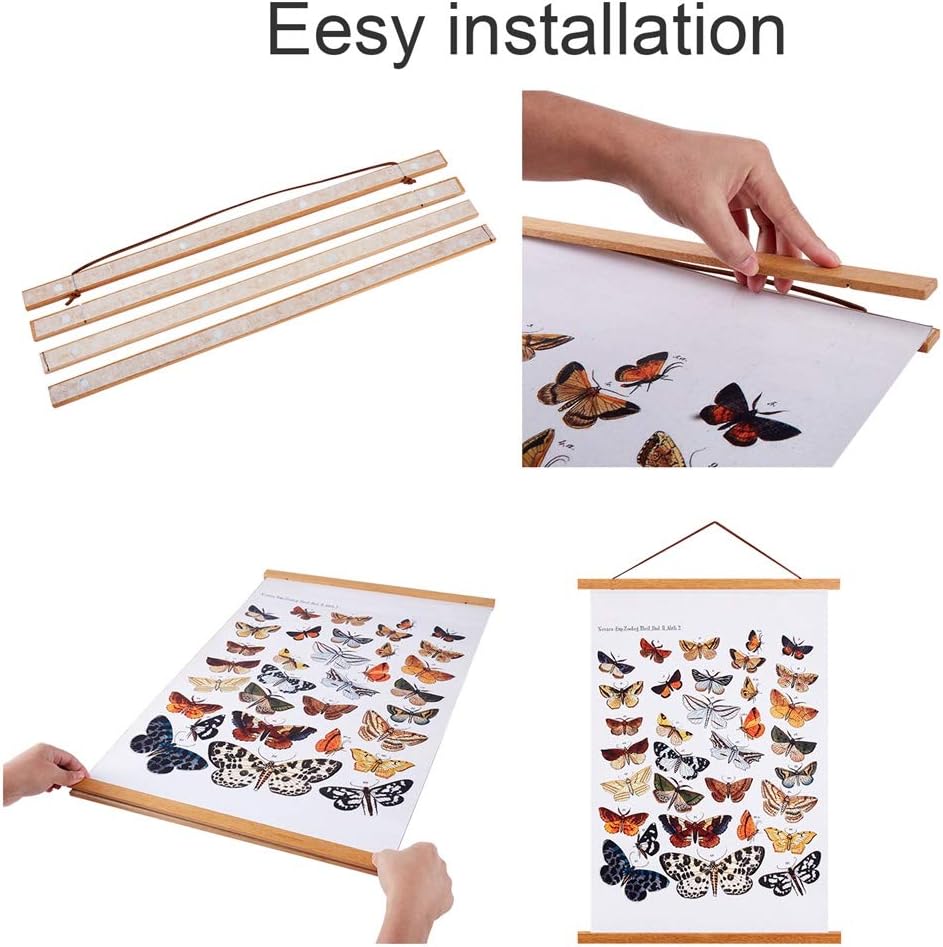 Ywlake Posterleiste Posterschiene Posterleisten, Magnet Magnetische Holz Poster Aufhänger Halter Rah