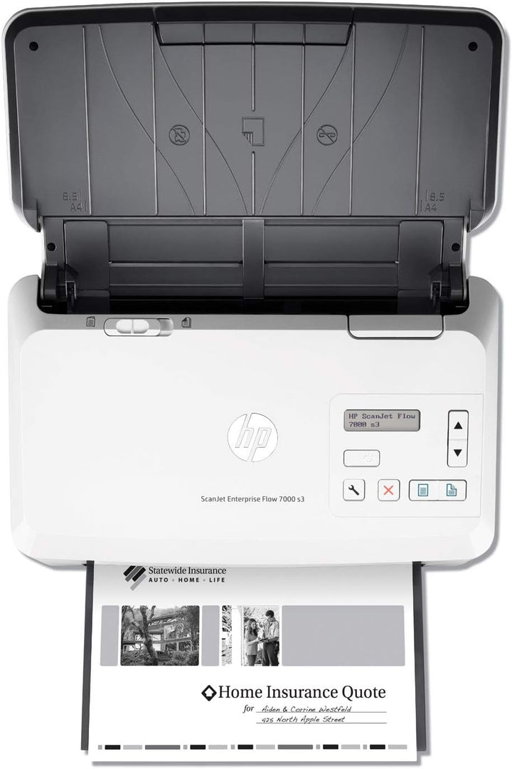 HP ScanJet Enterprise Flow 7000 s3, Scanner, Einzelblattzufuhr, 80-Blatt ADF, USB 2.0, USB 3.0, bis
