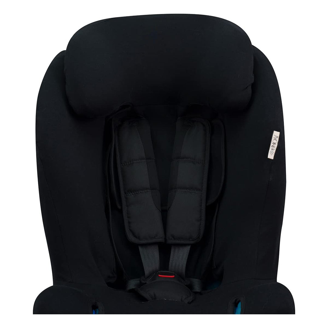 JYOKO Kids Bezug für Autositz kompatibel mit Axkid (Black Series, Axkid Minikid Kidzone Duofix), Bla