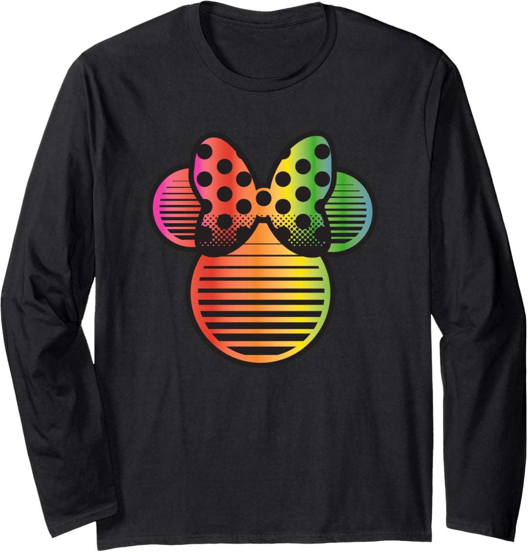 Disney Minnie Mouse Rainbow Gradient Langarmshirt