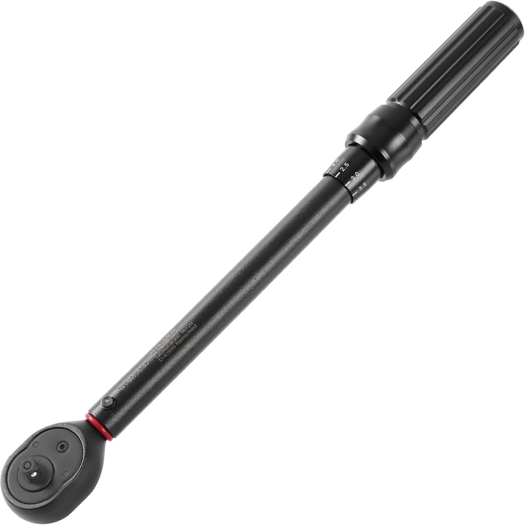 TECPO Automatischer Drehmomentschlüssel 1/4 Zoll Antrieb (1/4") 10-50 Nm Hebel-Umschaltknarre mit au