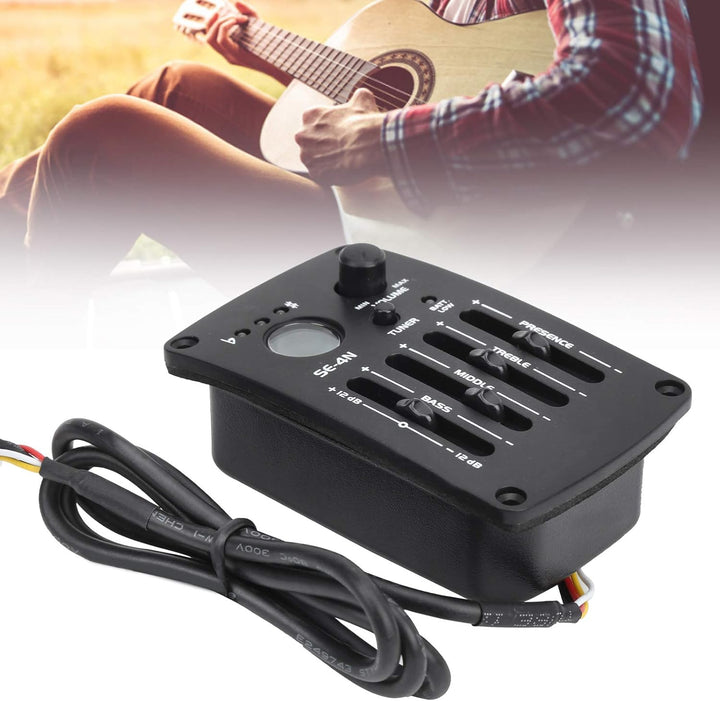 CHICIRIS EQ Equalizer Pickup SE-4N für Klassische Folk-Gitarren mit Bass-, Mitteltöner- und Höhenkon