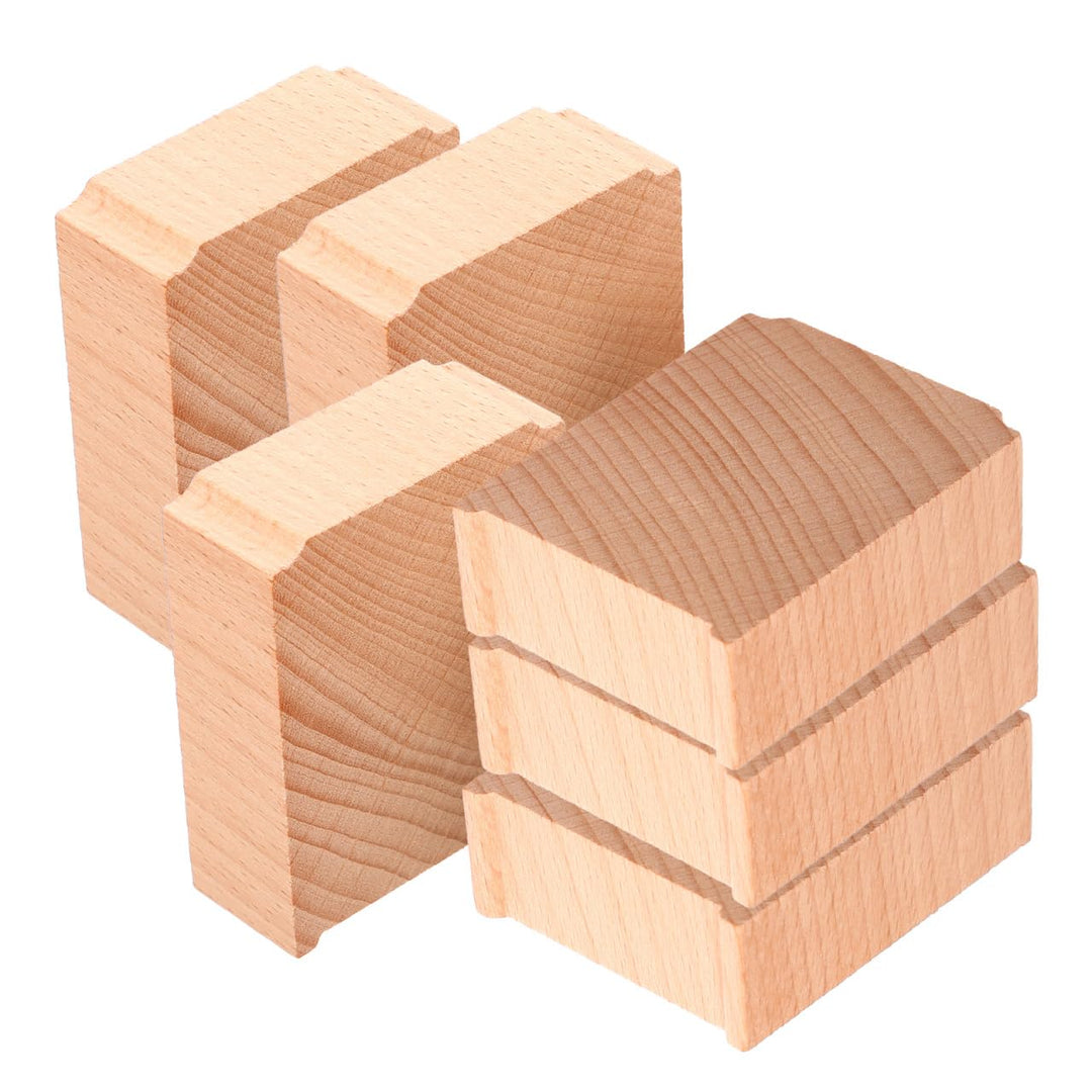 ibasenice Holz Zug Brückenstützen Set 6 Stück Eisenbahn Zubehör Für Kinder Spielzeug Kompatibel Mit