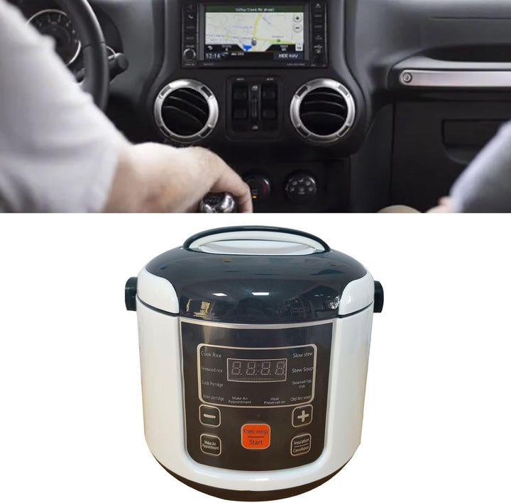Mini -Reiskocher für Auto - 12 V/24 V Tragbarer Elektroreiskocher für LKW &amp; Autos - Ideal für Reisen