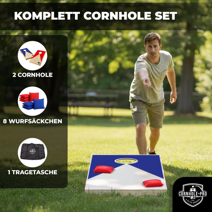 Original Offizielles Cornhole | Amerikanisches Cornhole | Einfach zu transportieren | Offizielle Abm