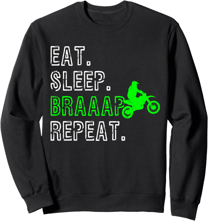Motocross Braap Enduro Motorrad Geschenk Sweatshirt