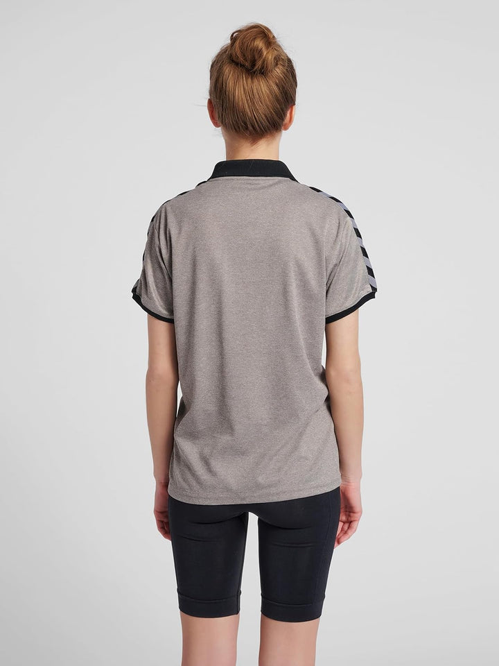 hummel Polo Hmlauthentic Damen XS Grau Melange, XS Grau Melange